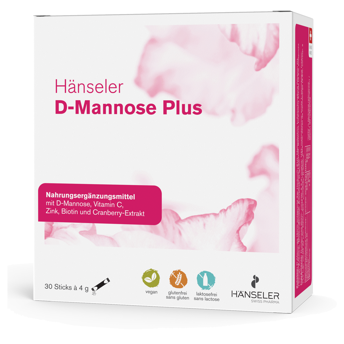 Hänseler D-Mannose Plus 30 Stick 4 g Hänseler D-Mannose Plus 30 Stick 4 g