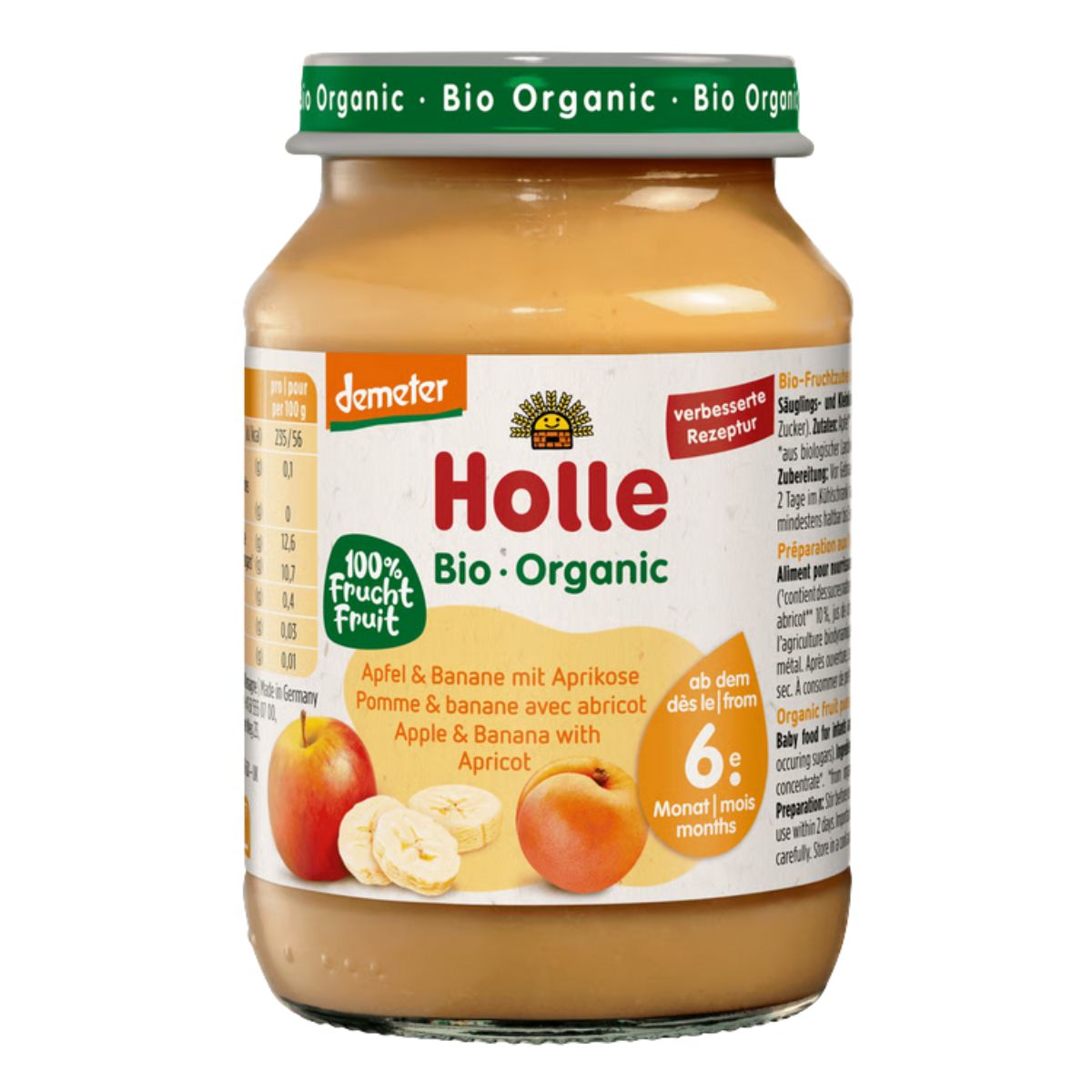 Holle Apfel & Banane mit Aprikose 190 g