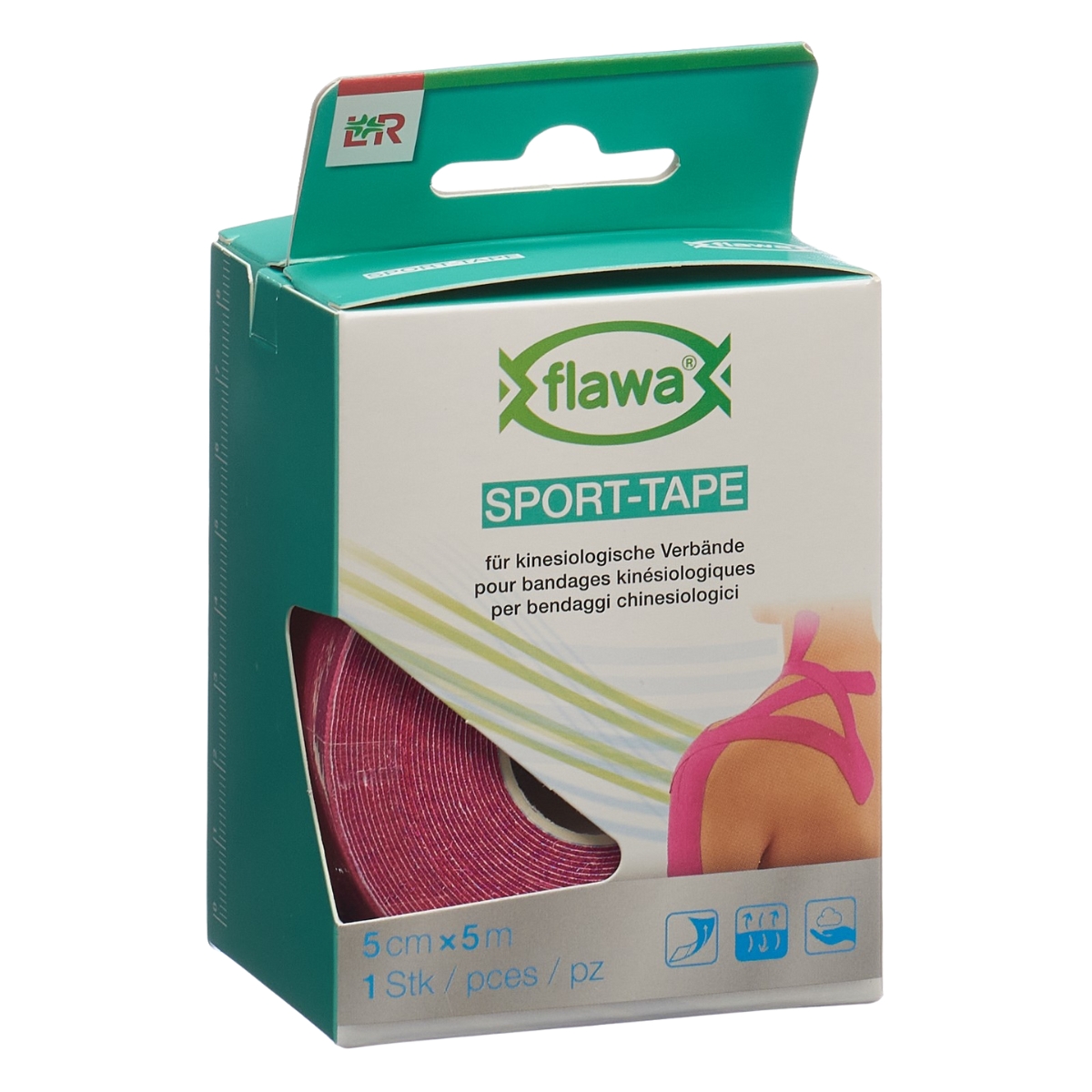 Flawa Sport-Tape 5 cm x 5 m pink