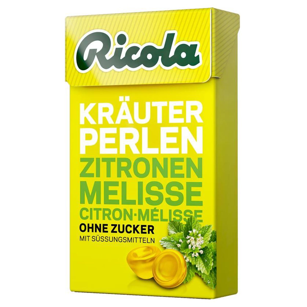 Ricola Kräuter Perlen Zitronenmelisse Bonbons ohne Zucker 25 g Ricola Kräuter Perlen Zitronenmelisse Bonbons ohne Zucker 25 g