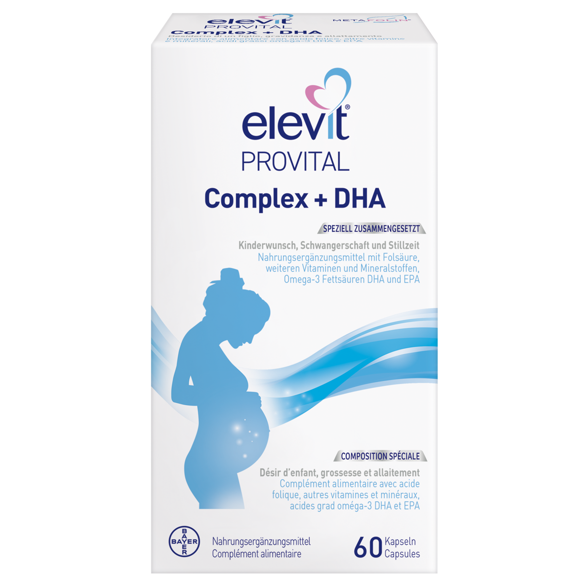 Elevit Provital Complex + DHA Kapseln 60 Stück Elevit Provital Complex + DHA Kapseln 60 Stück