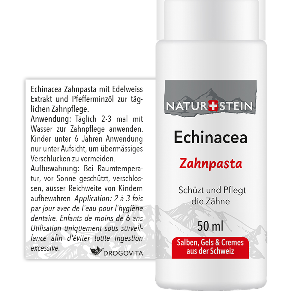 Naturstein Echinacea Zahnpasta Glas 50 ml