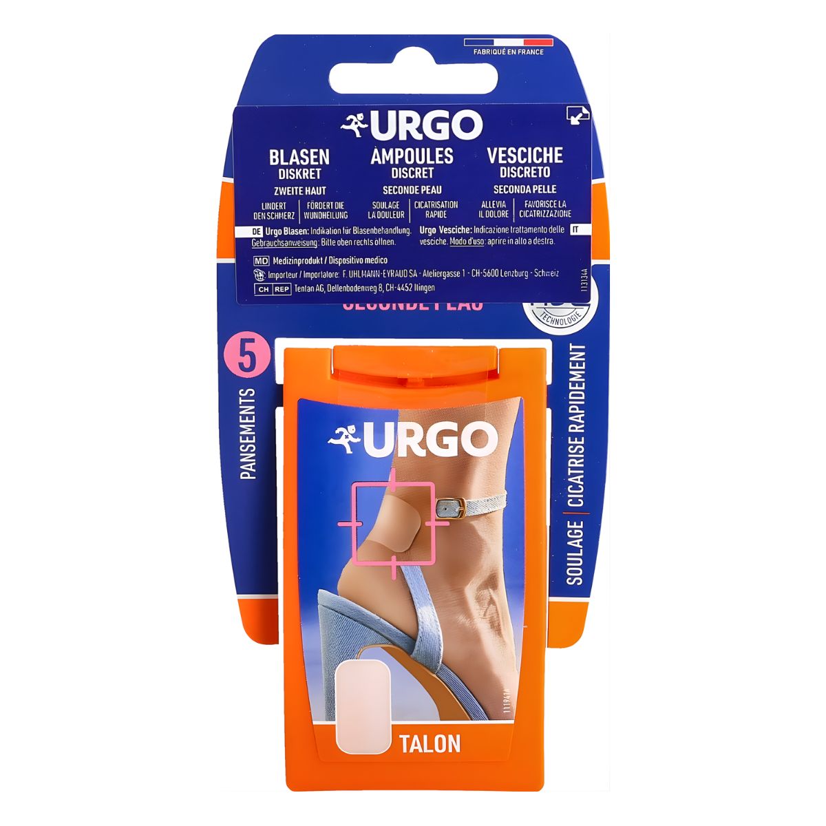 URGO pansements pour ampoules discrets 5 pièces