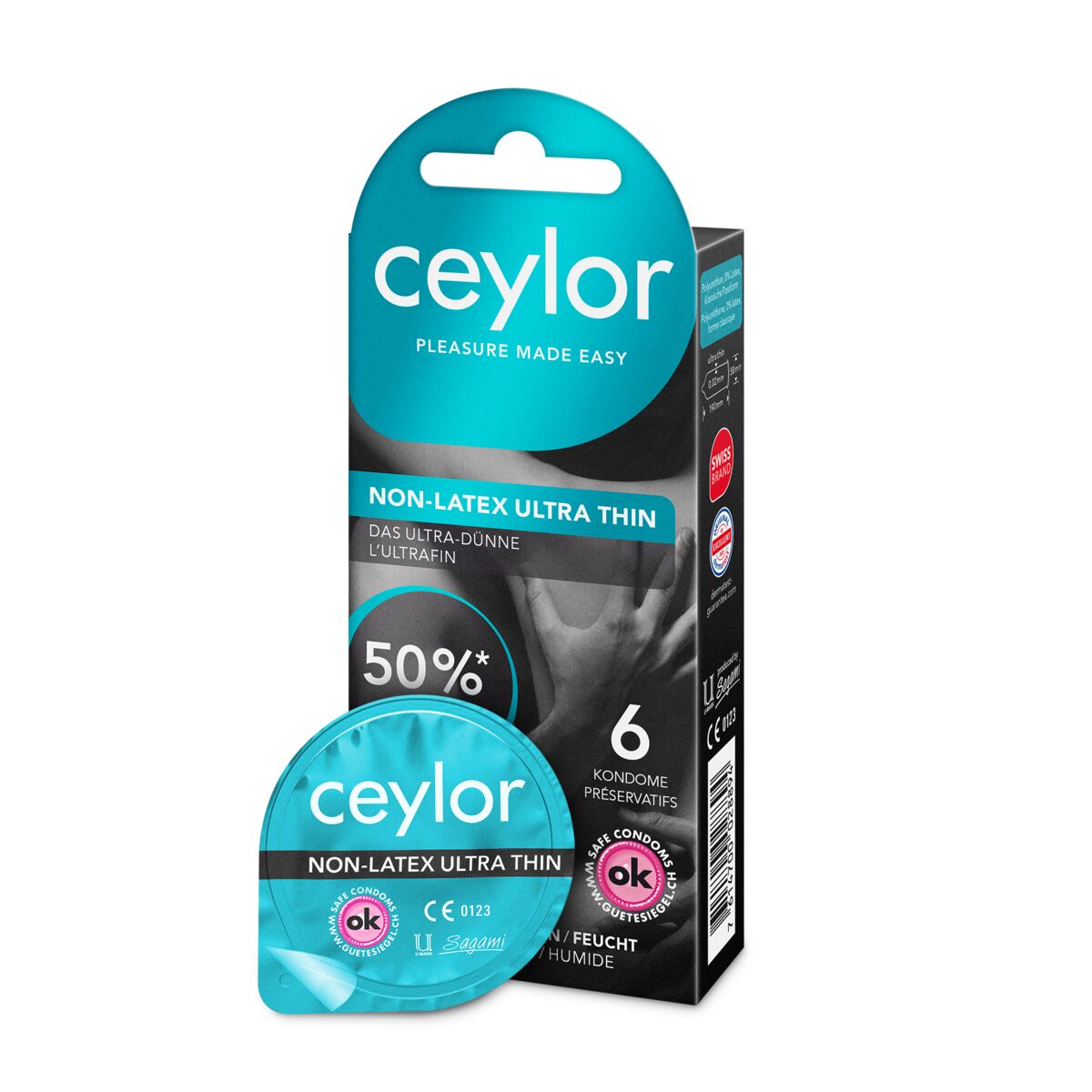 Ceylor Non Latex Präservativ Ultra Thin 6 Stück Ceylor Non Latex Präservativ Ultra Thin 6 Stück