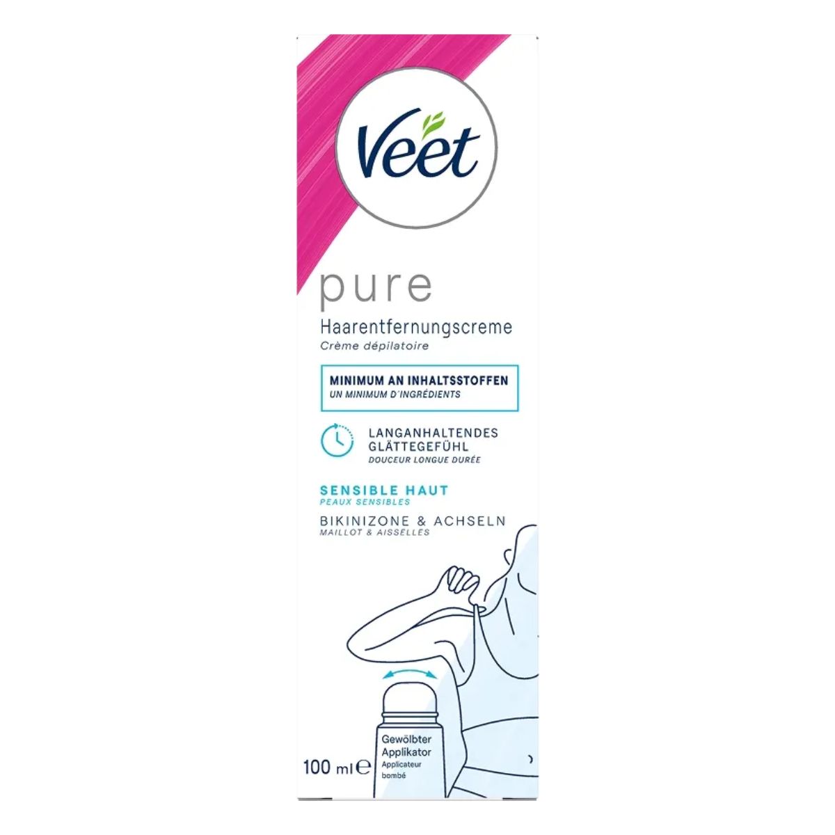 Veet Haarentfernungs-Creme Bikini und Achseln 100 ml
