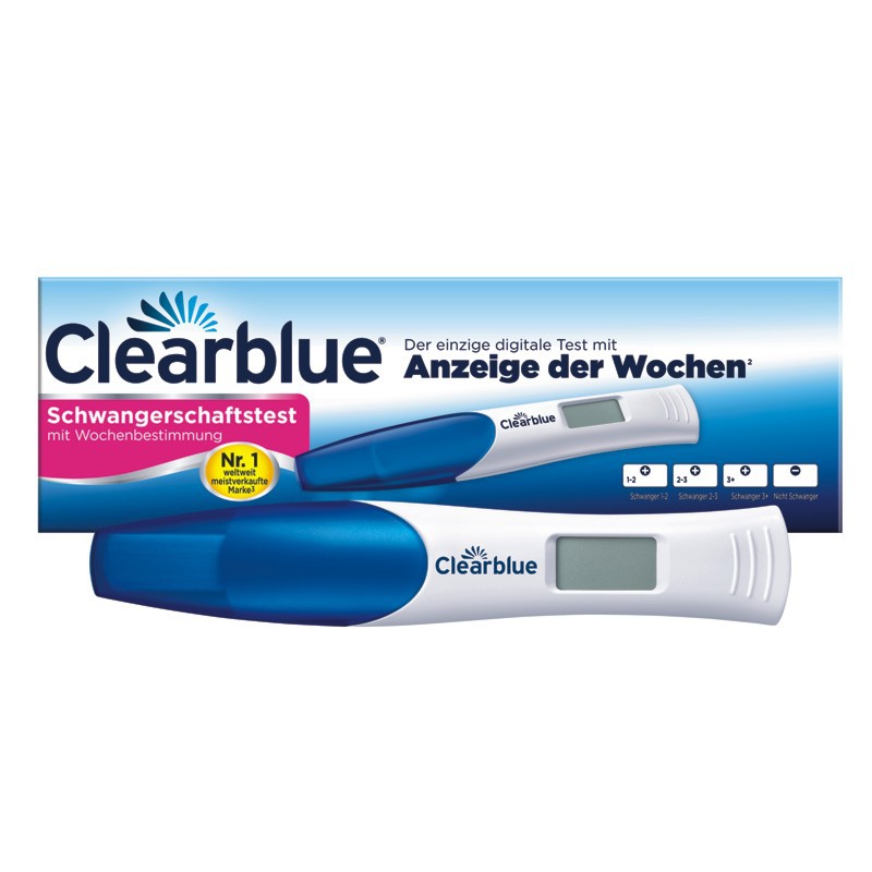 CLEARBLUE Schwangerschaftstest Wochenbestimmung CLEARBLUE Schwangerschaftstest Wochenbestimmung