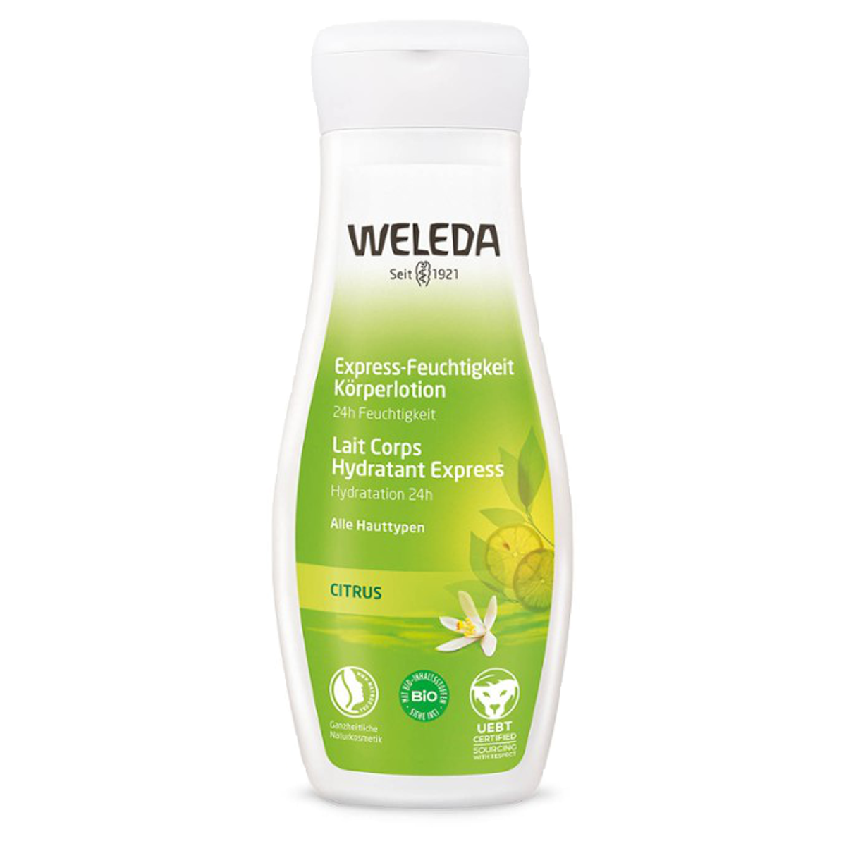 Weleda Körperlotion Citrus Express-Feuchtigkeit 200 ml Weleda Körperlotion Citrus Express-Feuchtigkeit 200 ml