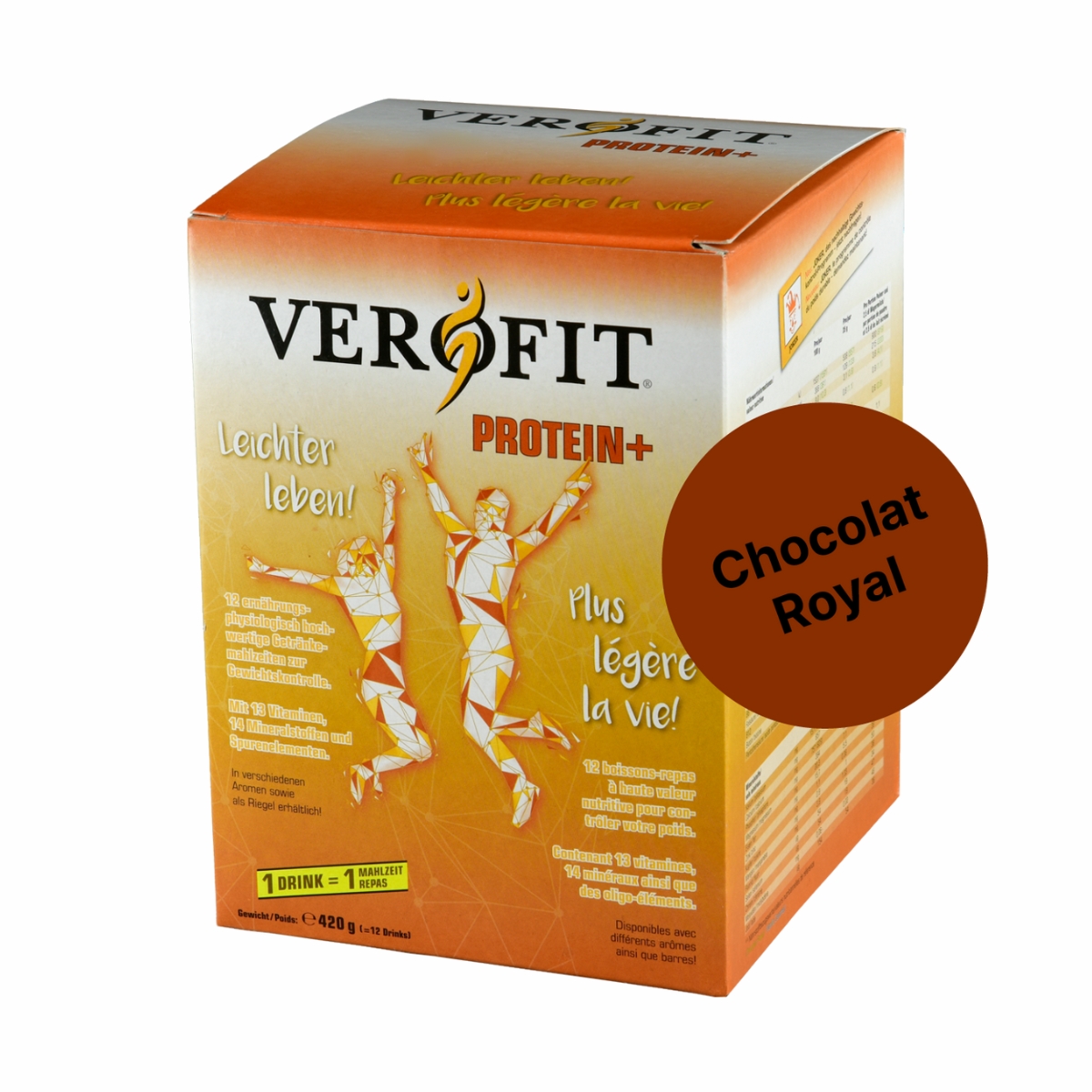 VEROFIT Protein+ Pulver Chocolate Royal 12 Beutel 35 g