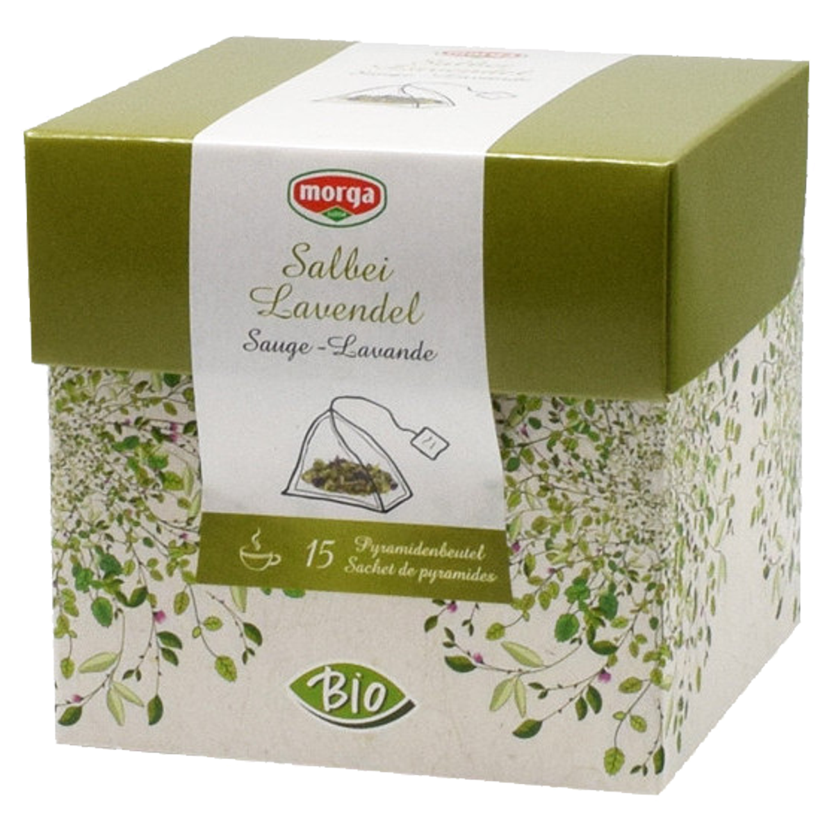Morga Salbei-Lavendel Kräutertee Pyramide Bio 15 Stück
