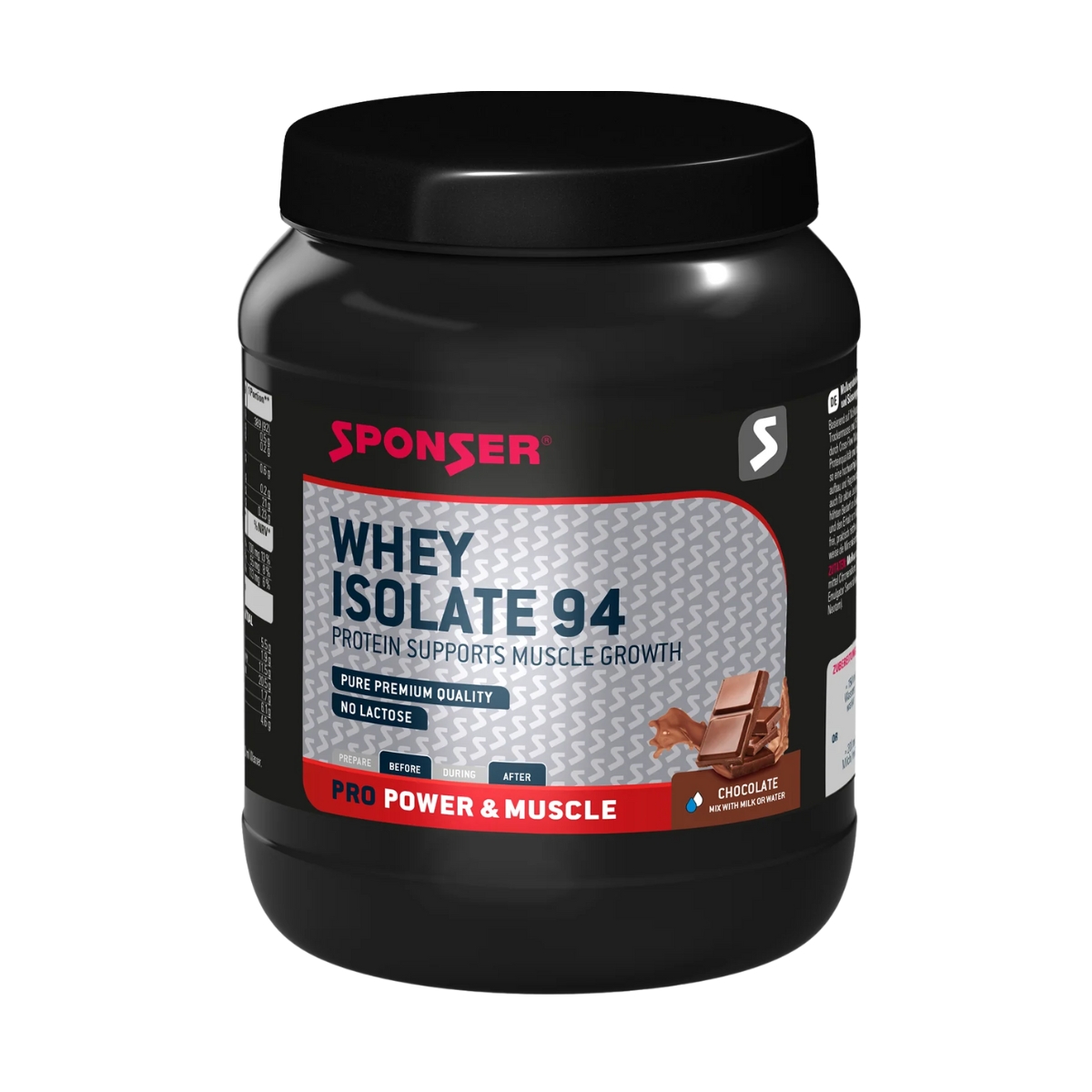 SPONSER Whey Isolate 94 Chocolate Dose SPONSER Whey Isolate 94 Chocolate Dose