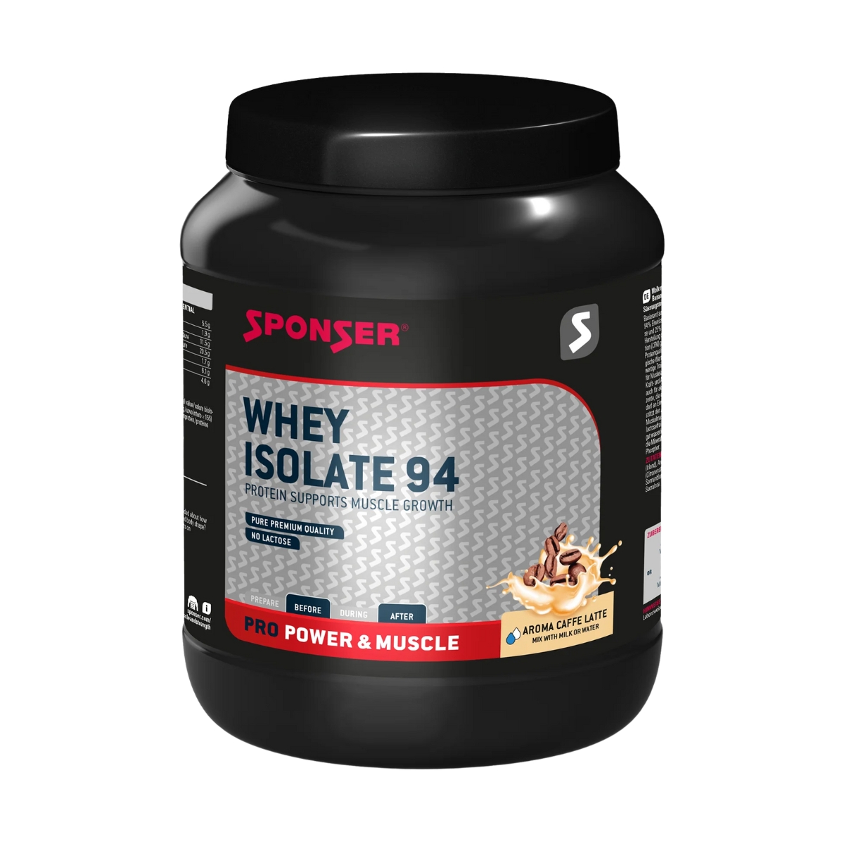 Sponser Whey Isolate 94 Caffe Latte Dose 850 g Sponser Whey Isolate 94 Caffe Latte Dose 850 g