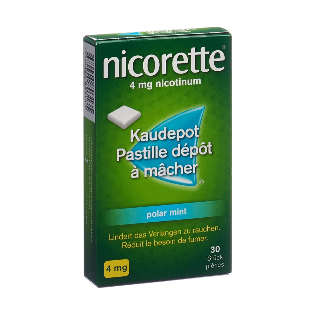 Nicorette Polar Mint Kaudepots 4 mg Nicorette Polar Mint Kaudepots 4 mg