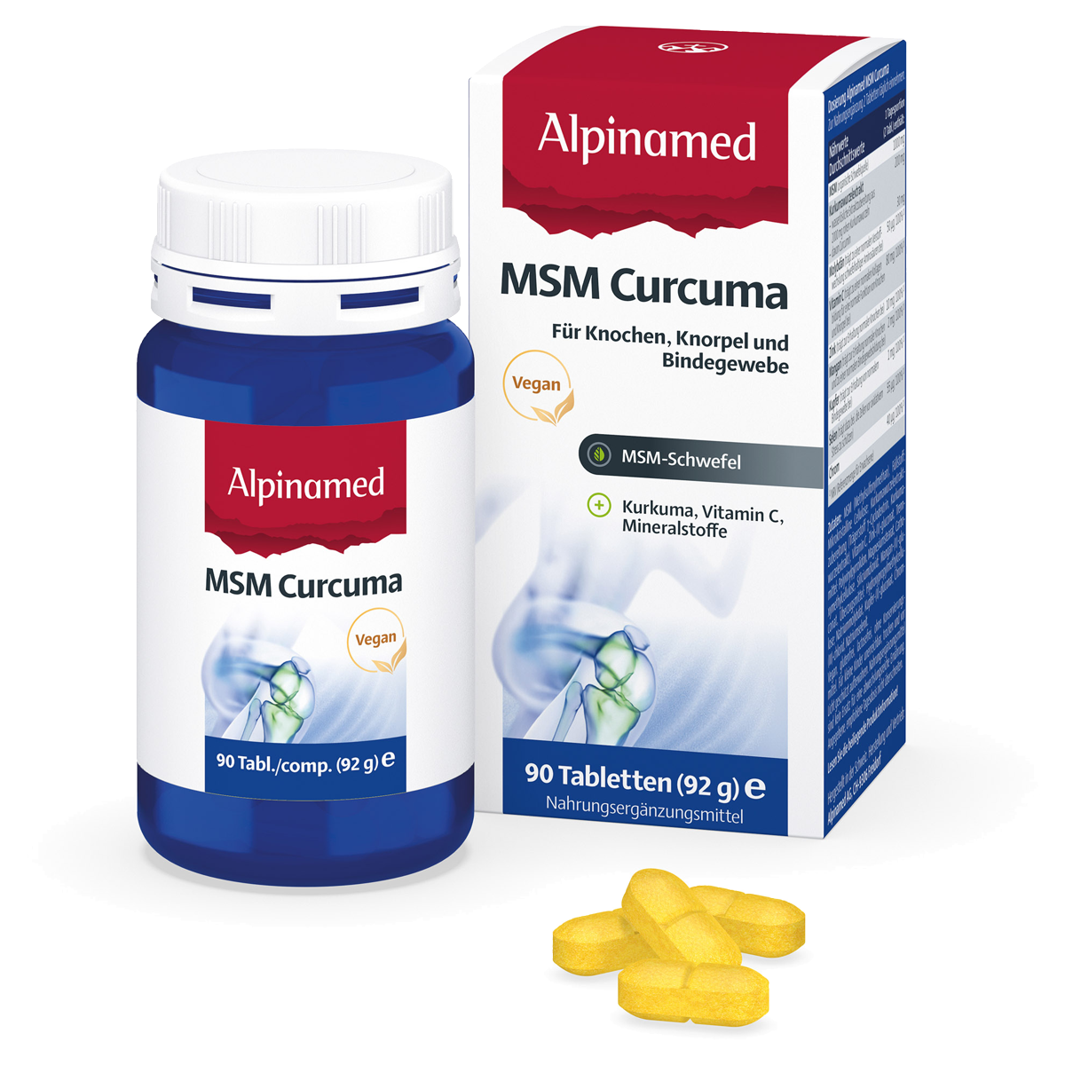 Alpinamed MSM Curcuma Tabletten 90 Stück Alpinamed MSM Curcuma Tabletten 90 Stück