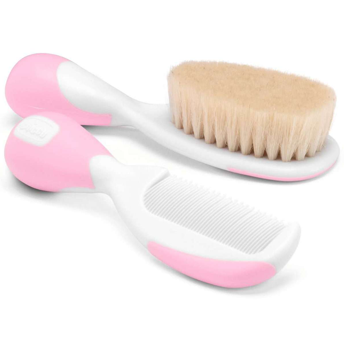 CHICCO Kamm und Bürste Naturborsten pink 0m+
