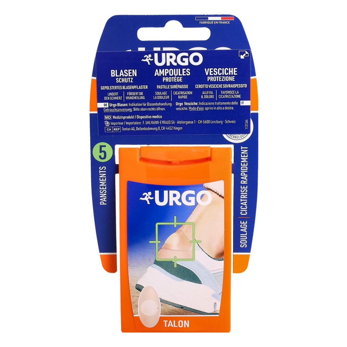 URGO Blasenpflaster Ferse Schutz 5 Stück