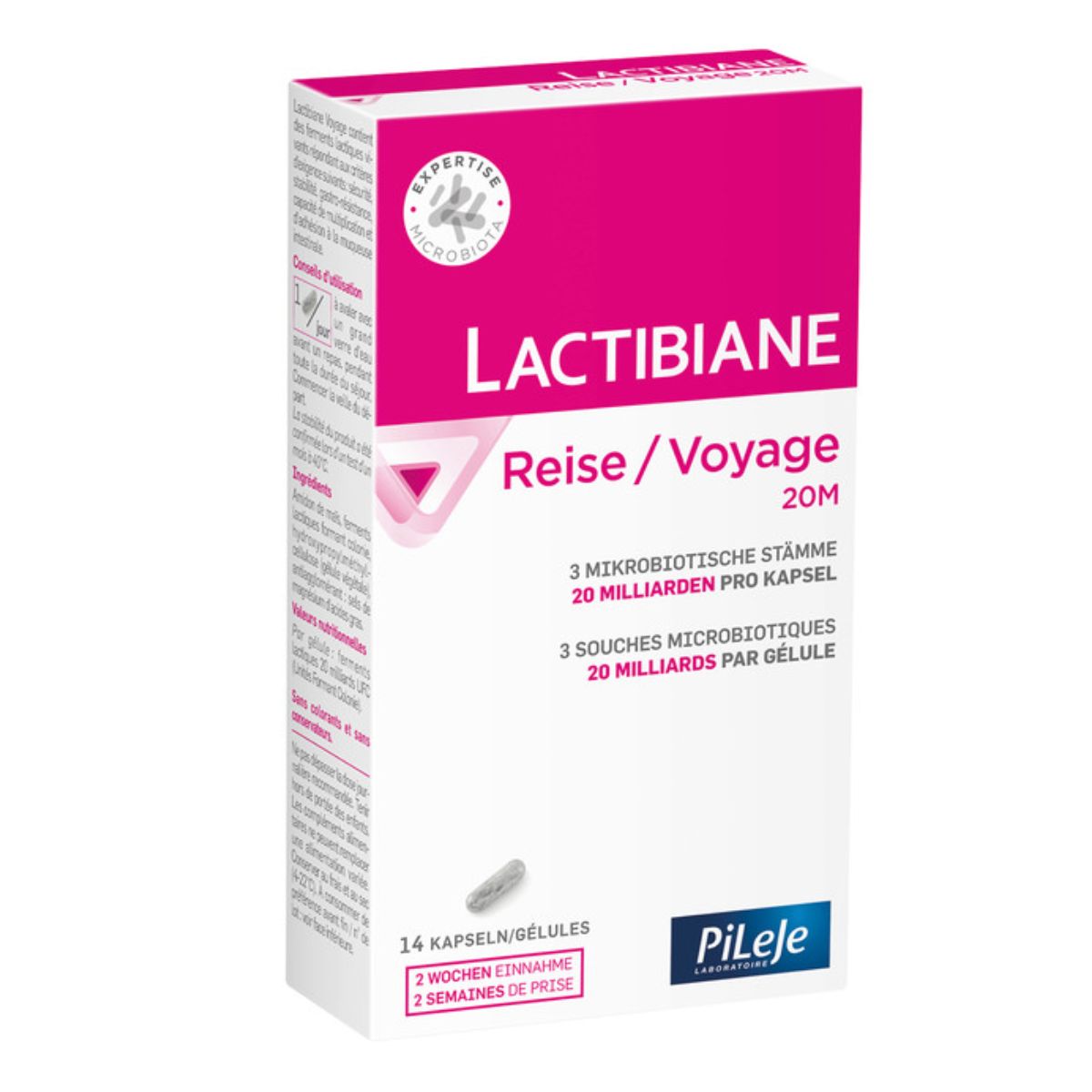 Lactibiane Reise 20M Kapseln 14 Stück