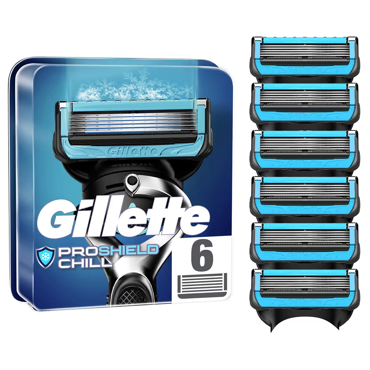 GILLETTE ProShield Chill Klingen 6 Stück