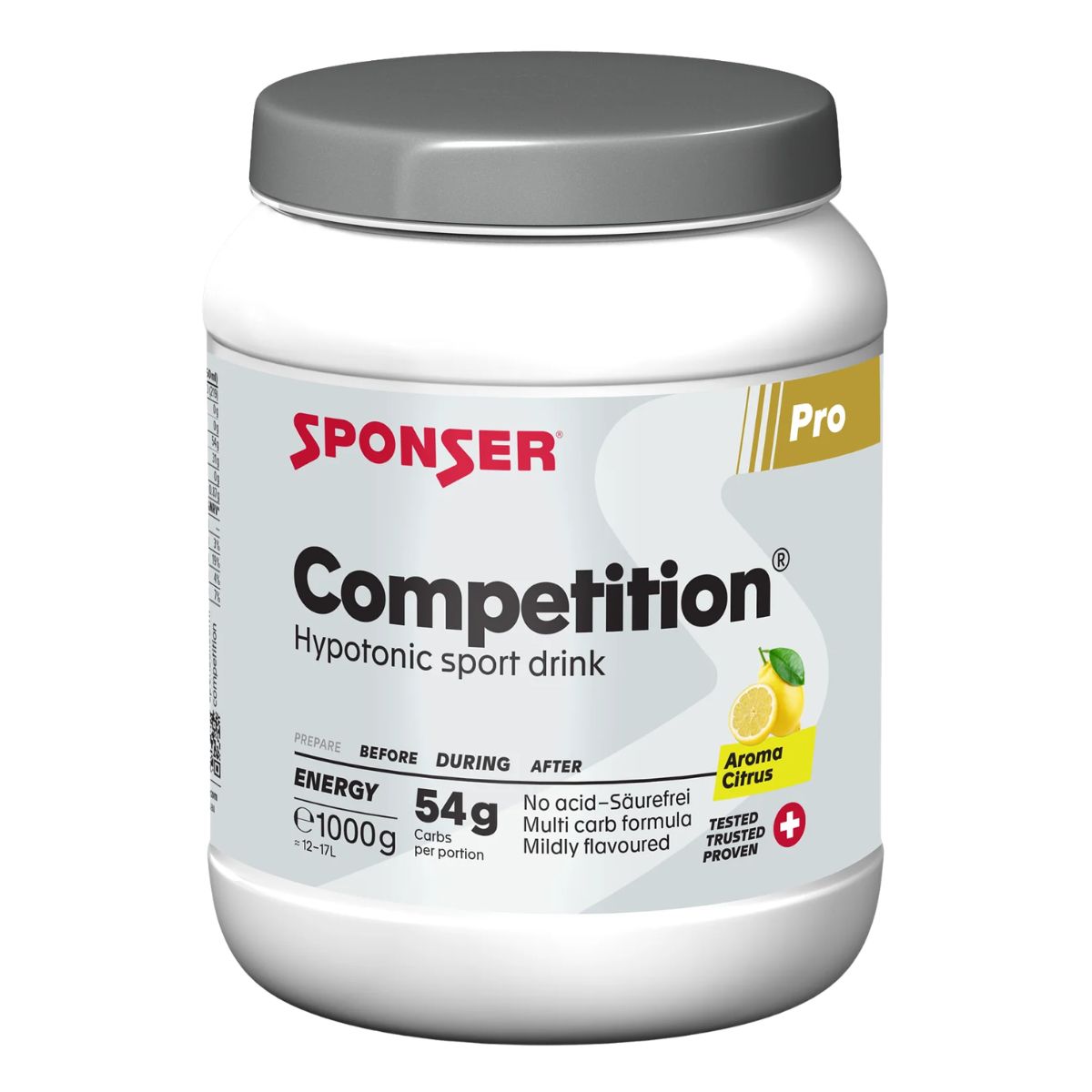 Sponser Competition Pulver 1000 g Zitrone