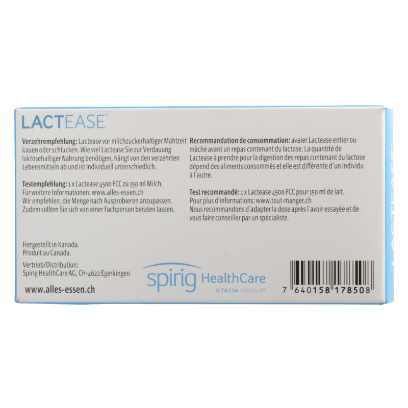 Lactease 4500 FCC Verzehrempfehlung