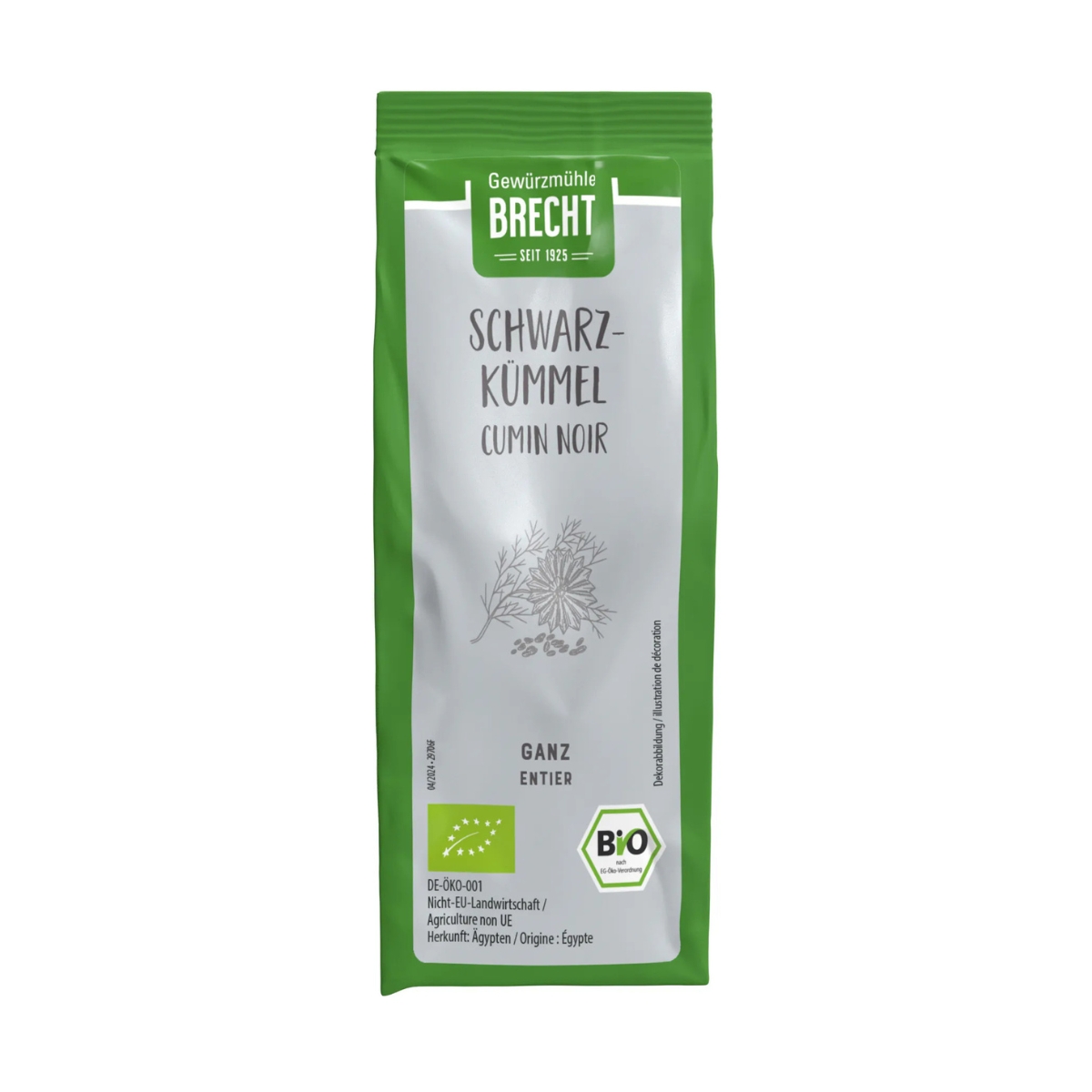 Cumin noir entier Brecht bio, sachet de 70 g Cumin noir entier Brecht bio, sachet de 70 g