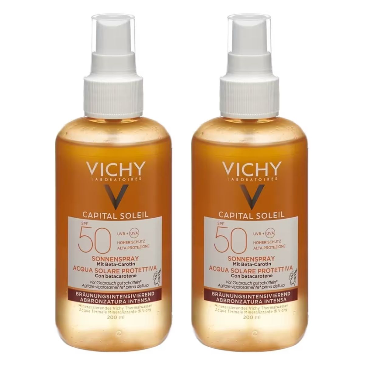 Vichy Capital Soleil Sonnenspray mit Beta-Carotin SPF50 2x 200 ml