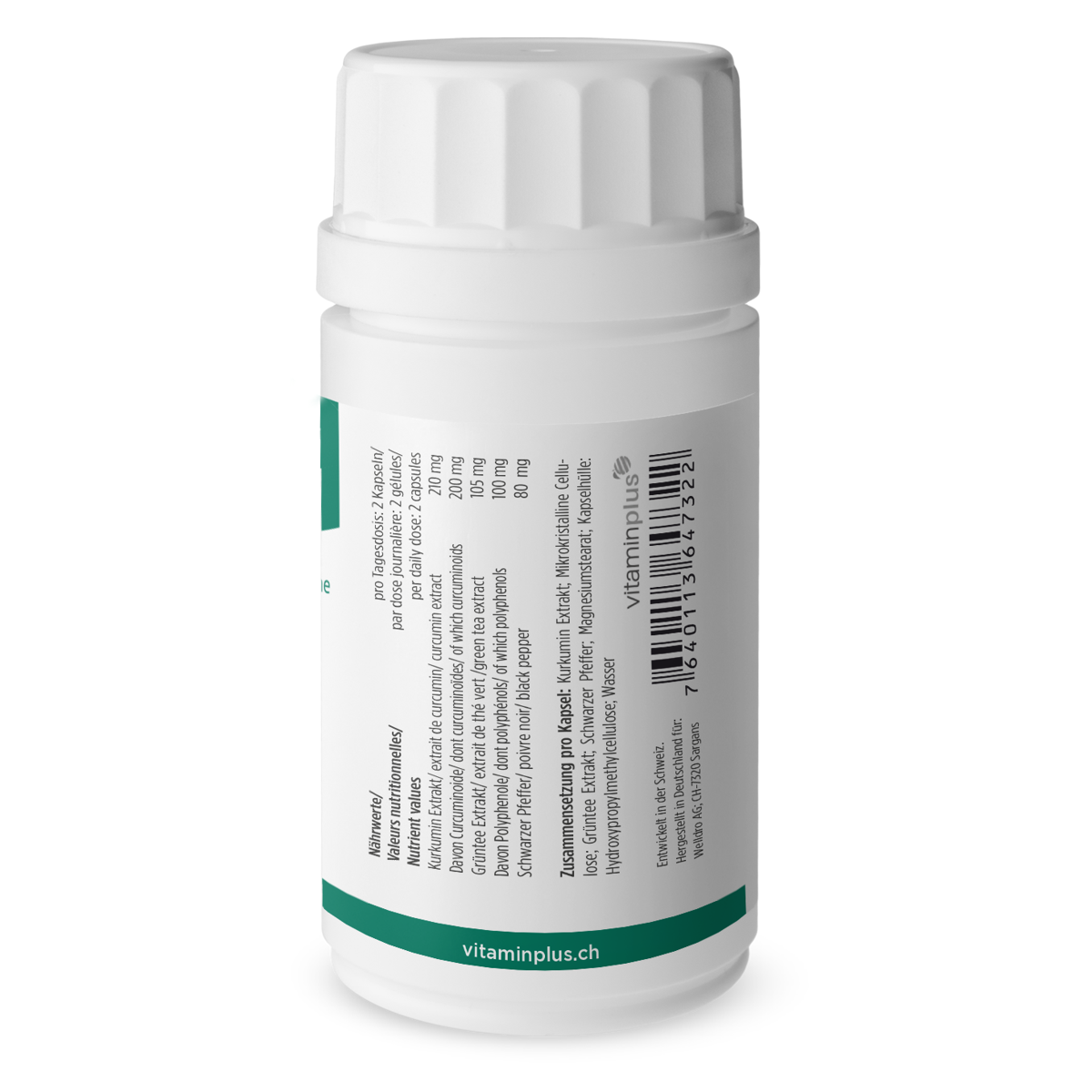 Vitaminplus Kurkuma mit Pfeffer Kapseln 90 Stück Vitaminplus Kurkuma mit Pfeffer Kapseln 90 Stück