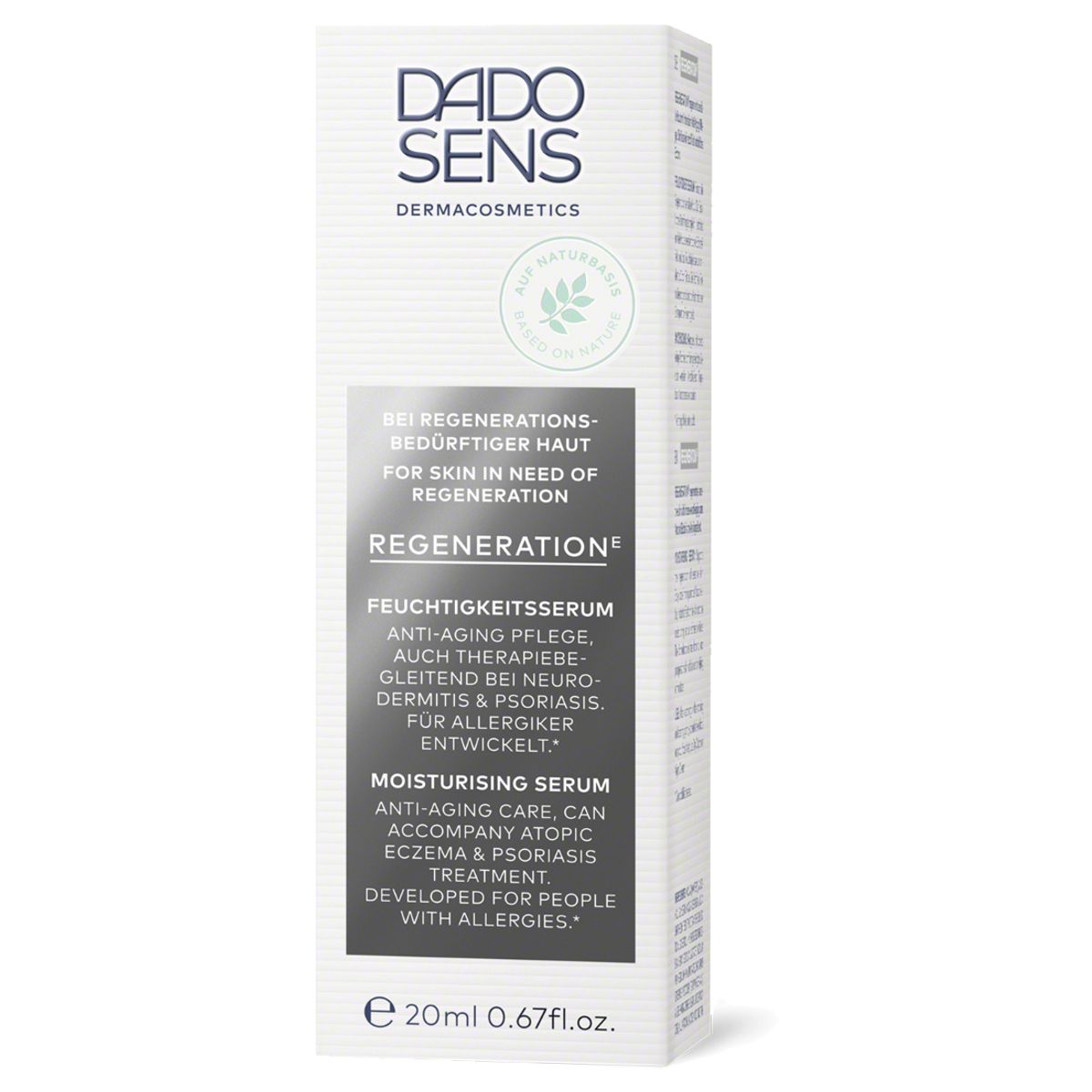 Dado Sens Regeneration Feuchtigkeitsserum 20 ml