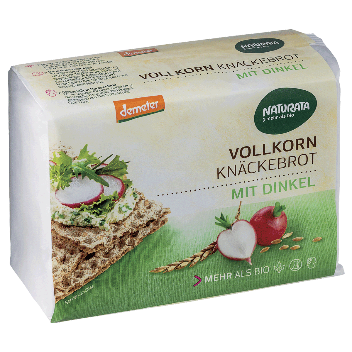 Naturata Knäckebrot Vollkorn mit Dinkel 250 g Naturata Knäckebrot Vollkorn mit Dinkel 250 g