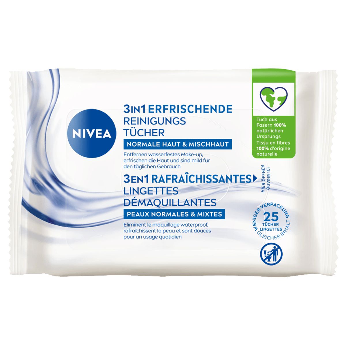 Nivea Erfrischende Reinigungstücher 25 Stück