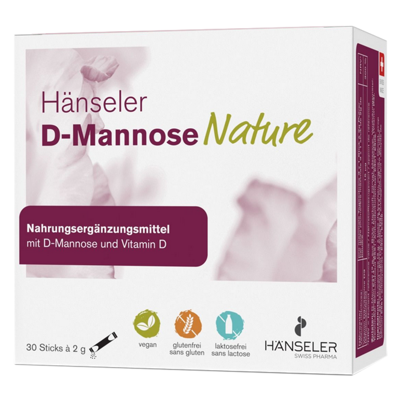 Hänseler D-Mannose Nature 30 Stick a 2 g Hänseler D-Mannose Nature 30 Stick a 2 g