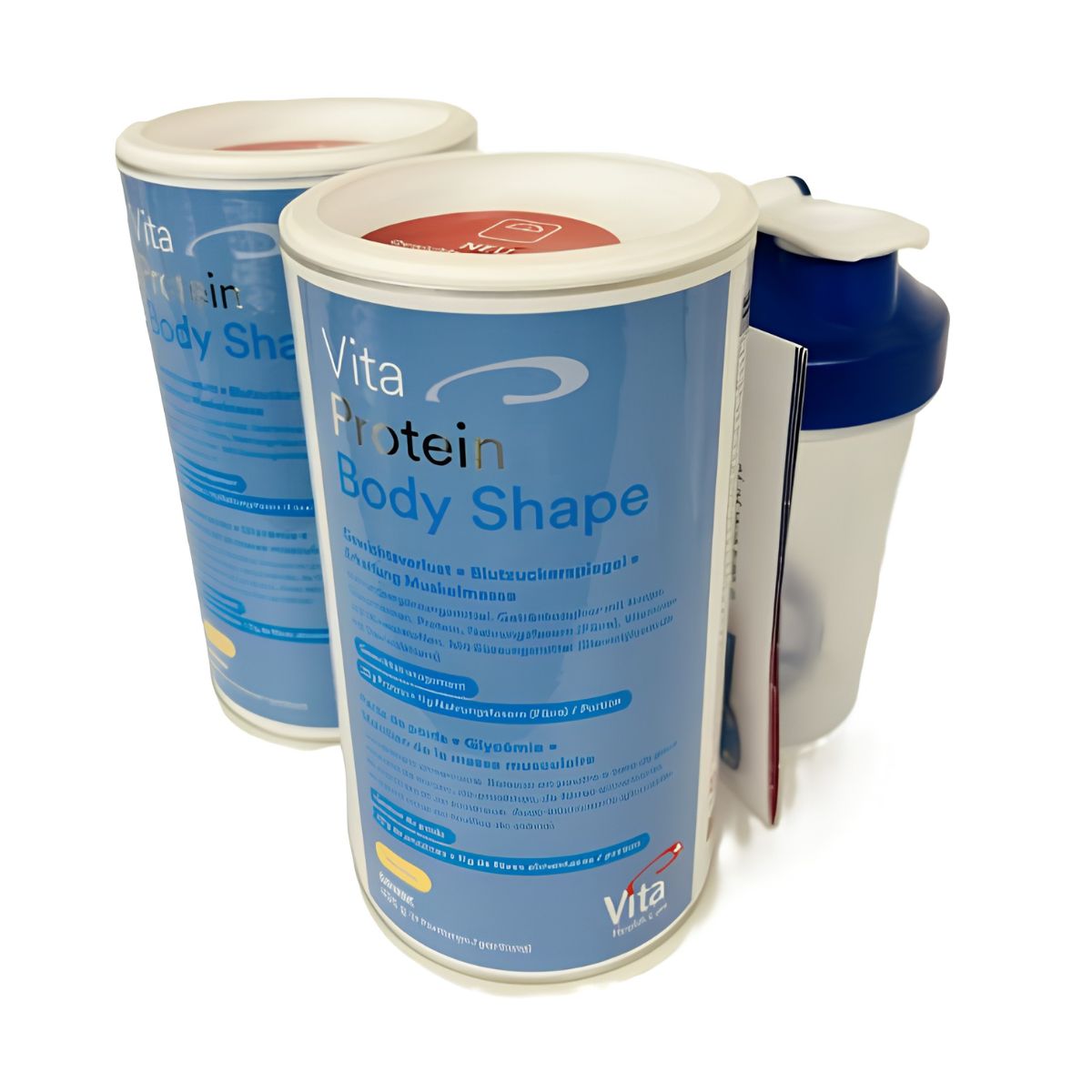 Vita Protein Body Shape, 2 boîtes de 495 g avec shaker 