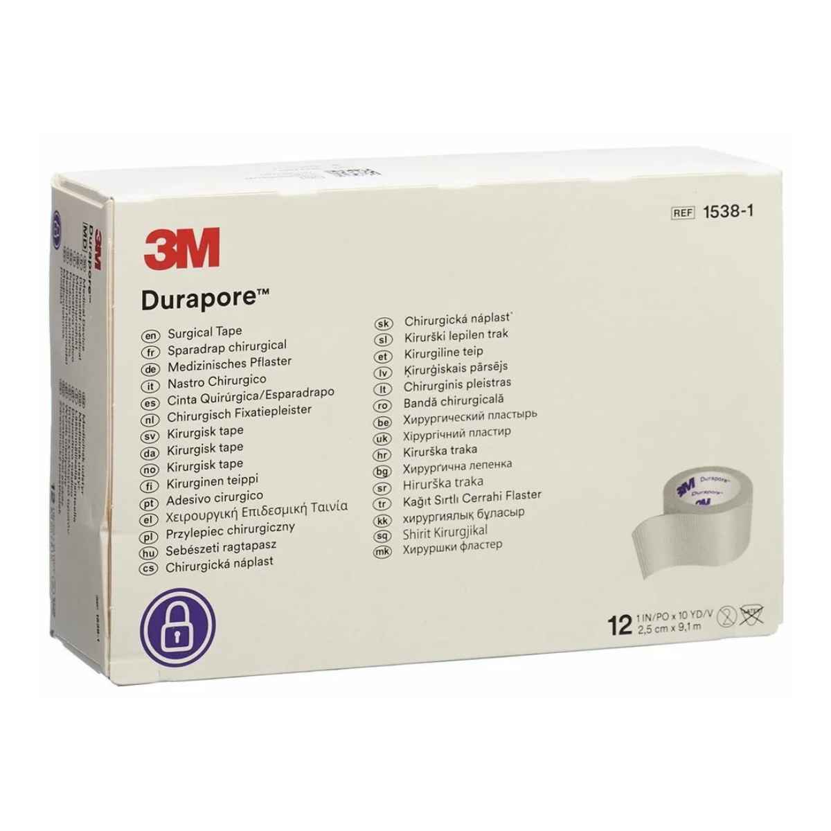 3M DURAPORE Seide Rollenpflaster 50mmx9.14m (n) 6 Stück