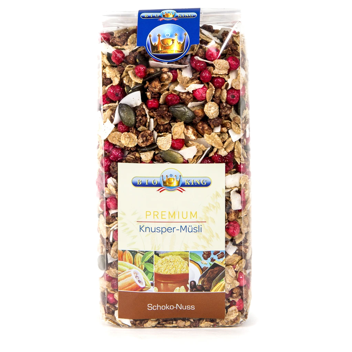 Bioking Premium Knuspermüesli Schoko Nuss Bio 375 g