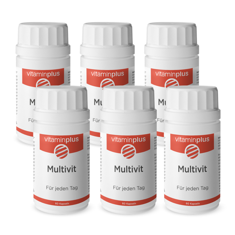 Vitaminplus Multivitamin vegan Kapseln 6x 60 Stück Vitaminplus Multivitamin vegan Kapseln 6x 60 Stück