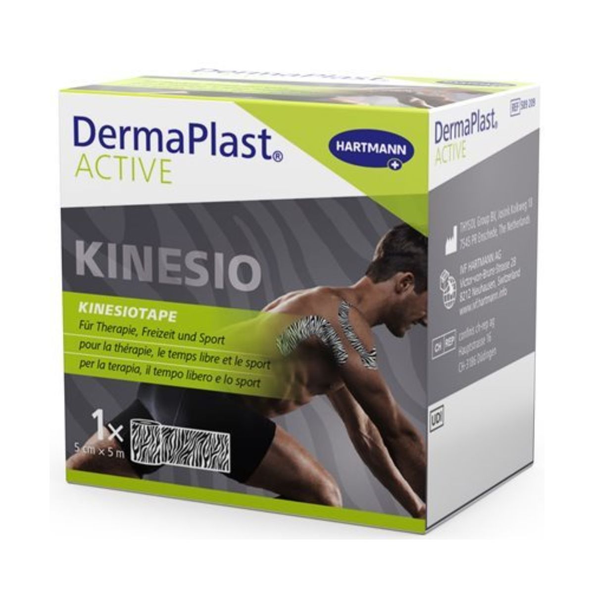 Dermaplast Active Kinesiotape 5 cm x 5 m Zebra
