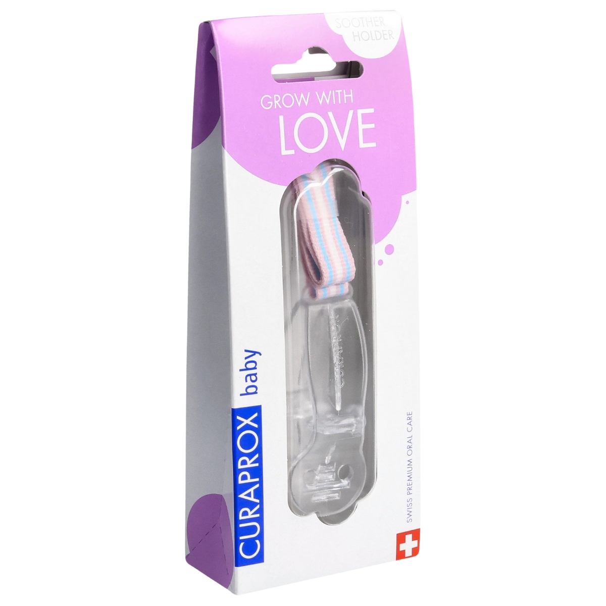 Curaprox Schnullerhalter transparent Curaprox Schnullerhalter transparent