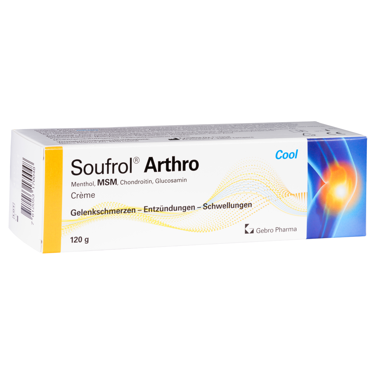 Soufrol Arthro Crème mit Menthol. MSM, Chondroitin und Glucosamin