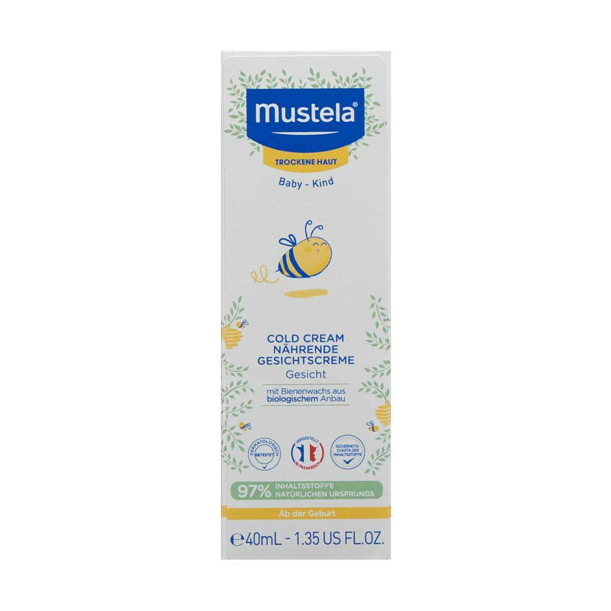 Mustela Gesichtscreme Cold Cream trockene Haut 40ml Mustela Gesichtscreme Cold Cream trockene Haut 40ml