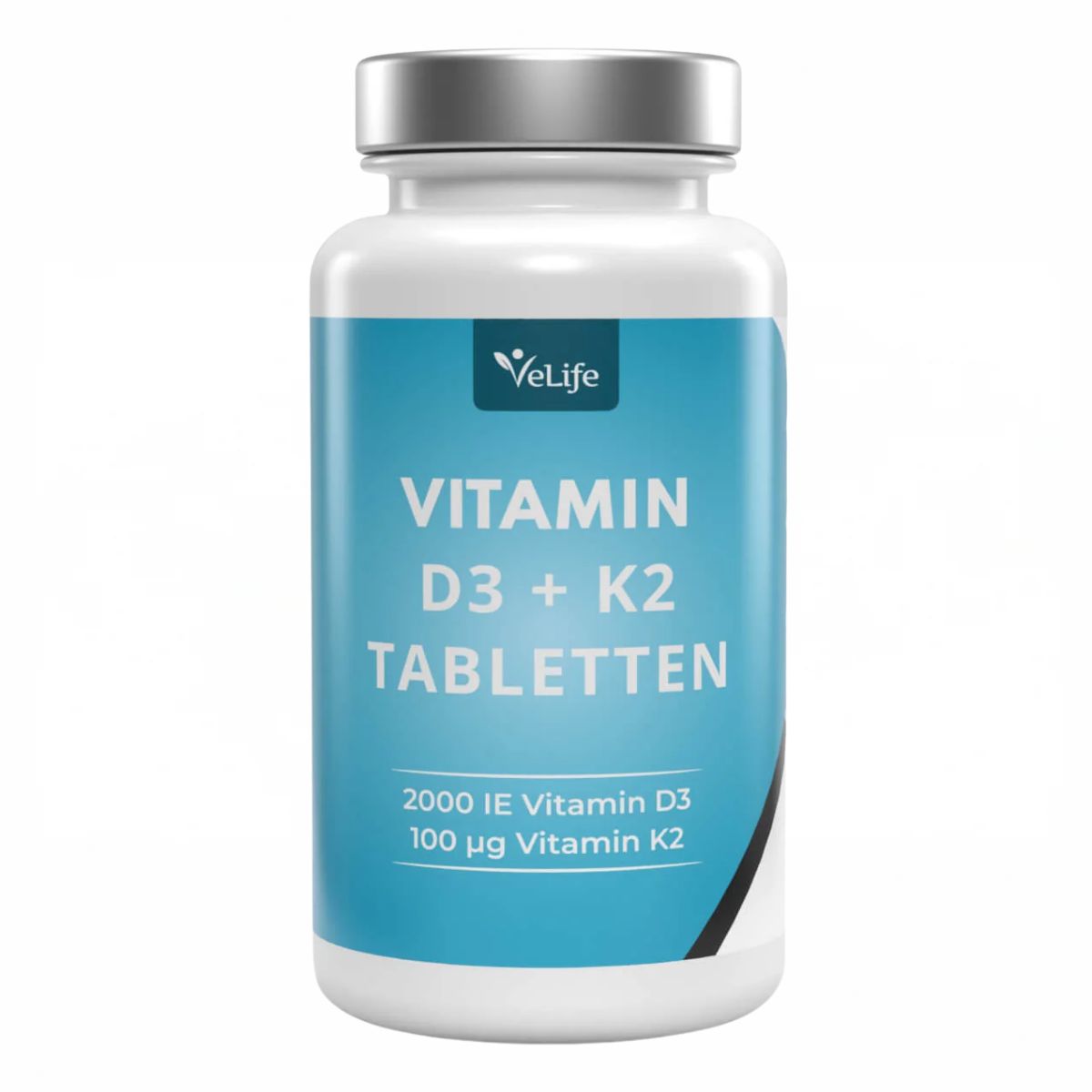 VeLife Vitamin D3 + K2 Tabletten teilbar 120 Stück