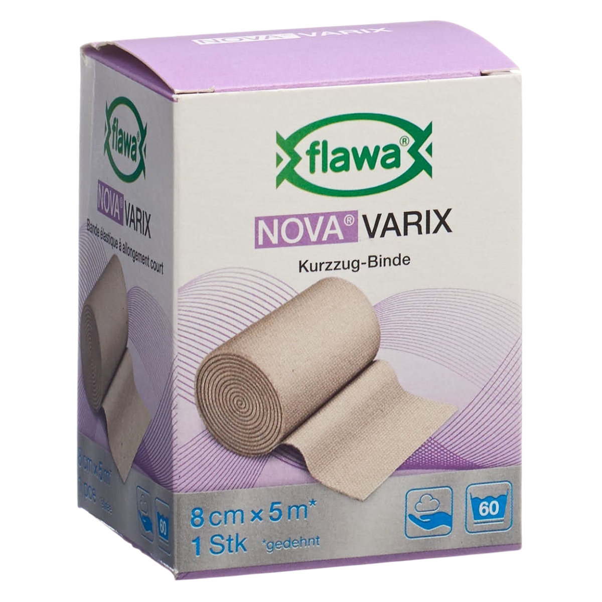 Flawa Nova Varix Kurzzugbinde 8 cm x 5 m