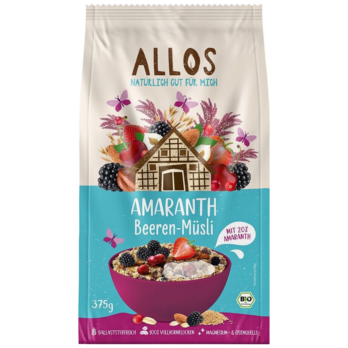 ALLOS Amaranth Müsli Beere Bio 375 g