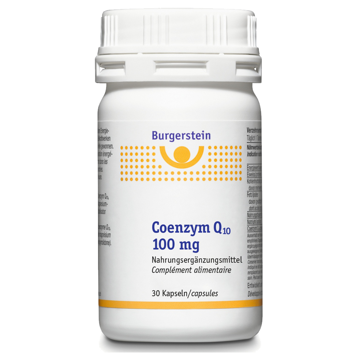 Burgerstein Coenzym Q10 Kapseln 100 mg Dose 30 Stück Burgerstein Coenzym Q10 Kapseln 100 mg Dose 30 Stück
