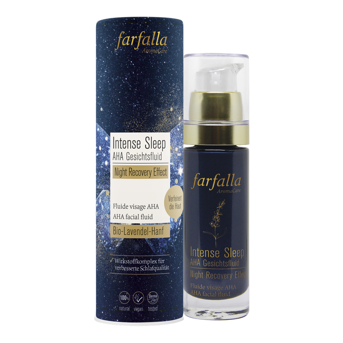 FARFALLA Intense Sleep AHA Gesichtsfluid 30 ml FARFALLA Intense Sleep AHA Gesichtsfluid 30 ml