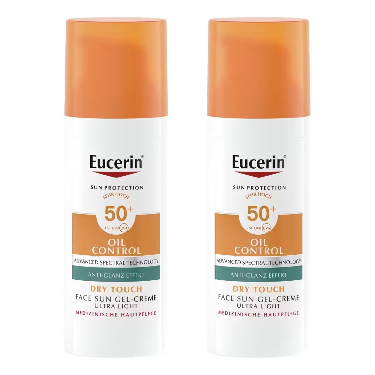 Eucerin Sun Face Oil Control Gel-Creme LSF 50+ 2x 50 ml