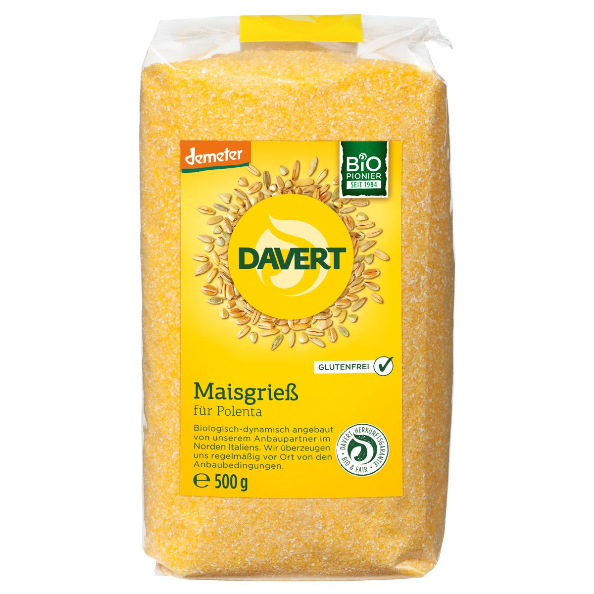 Davert Maisgriess-Polenta Demeter 500 g Davert Maisgriess-Polenta Demeter 500 g