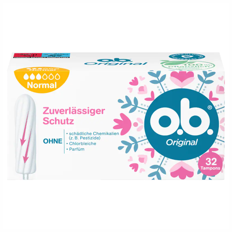 o.b. Tampons Original Normal 32 Stück o.b. Tampons Original Normal 32 Stück