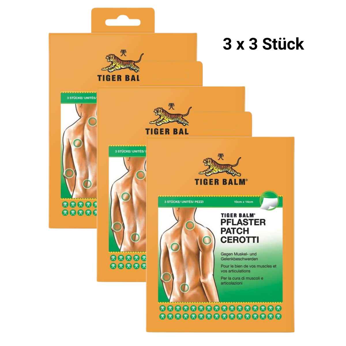 Tiger Balm pansements médicaux 10 x 14cm 9 pièces Tiger Balm pansements médicaux 10 x 14cm 9 pièces
