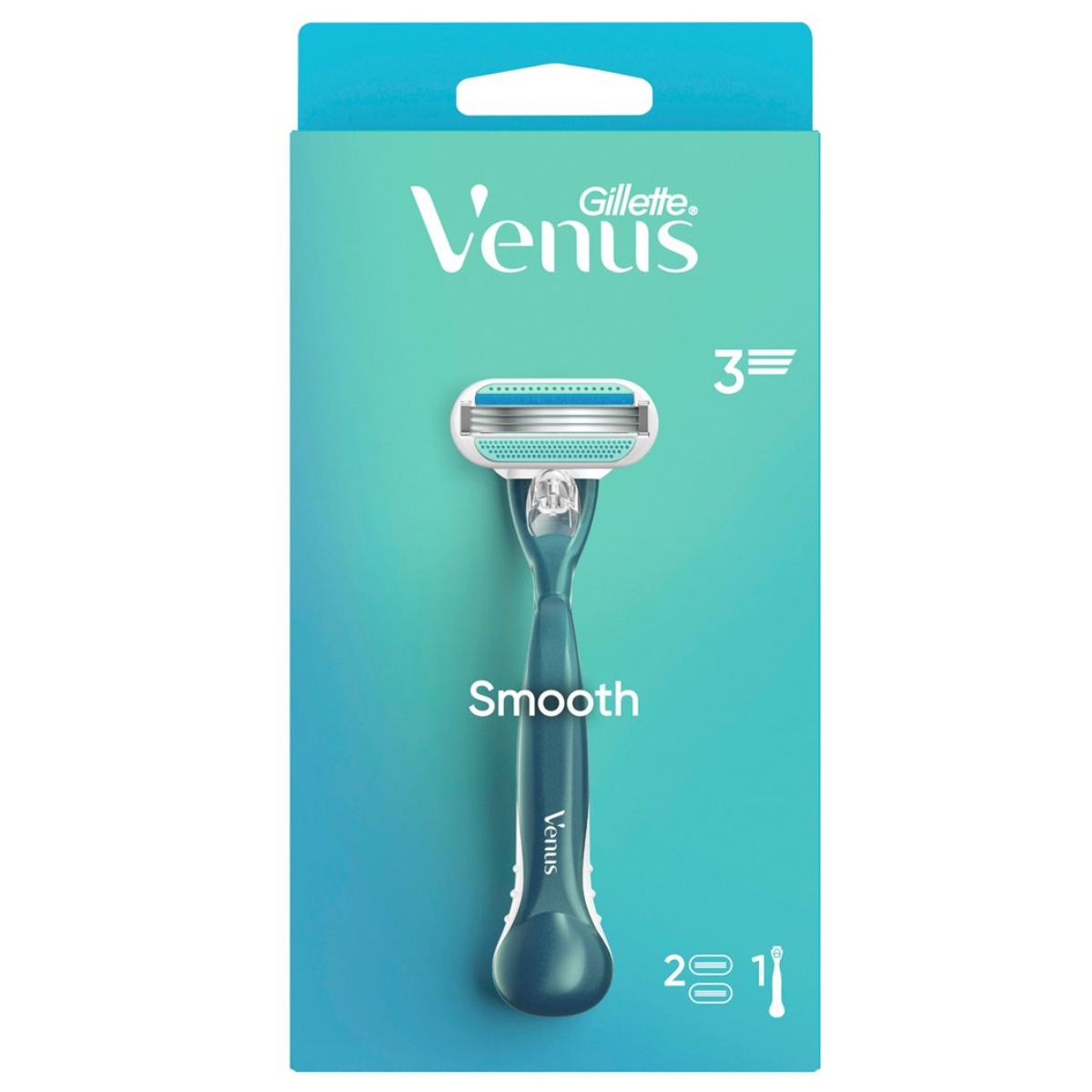 GILLETTE Venus Smooth Rasierapparat 2 Klingen