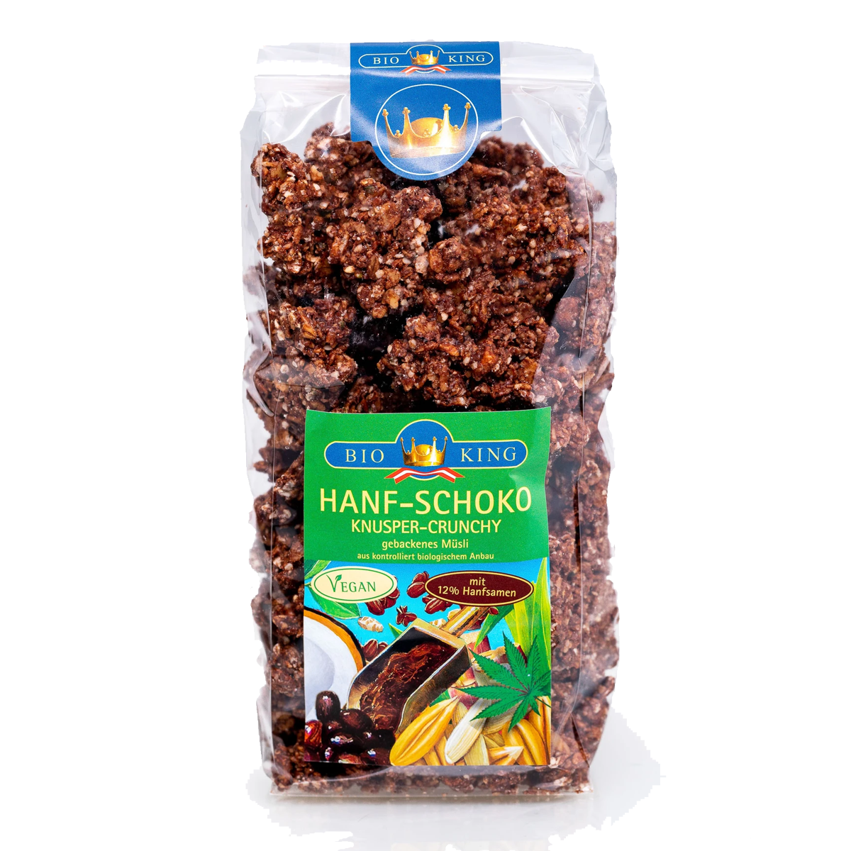 Bioking Knusper Crunchy Hanf Schoko Bio 375 g