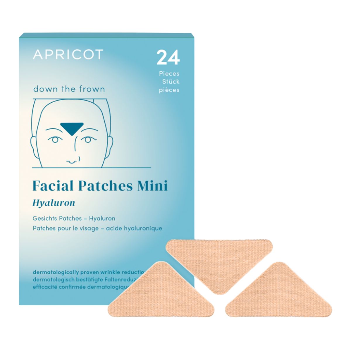 Apricot Gesichtspatches Mini mit Hyaluron 24 Stück